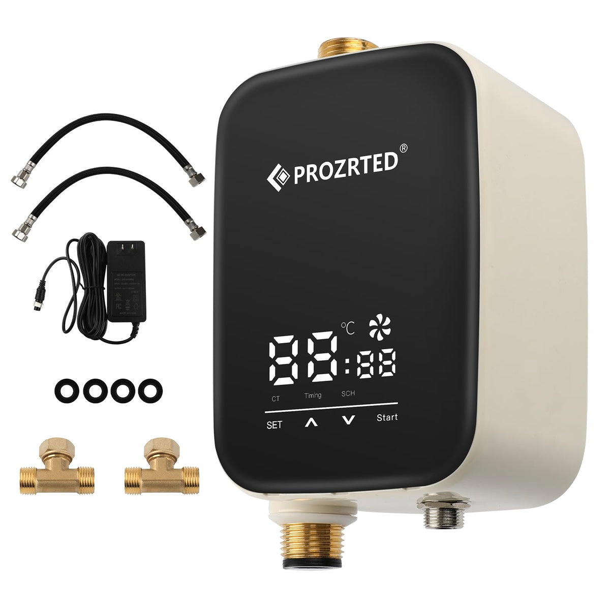 PROZRTED HBS24-12T digital screen showing settings for precise control.