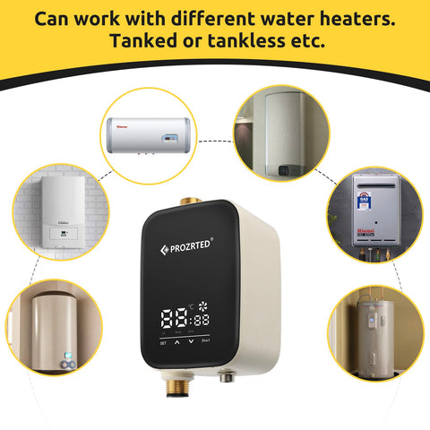 PROZRTED HBS24-12T max flow and head ensure reliable hot water reach.