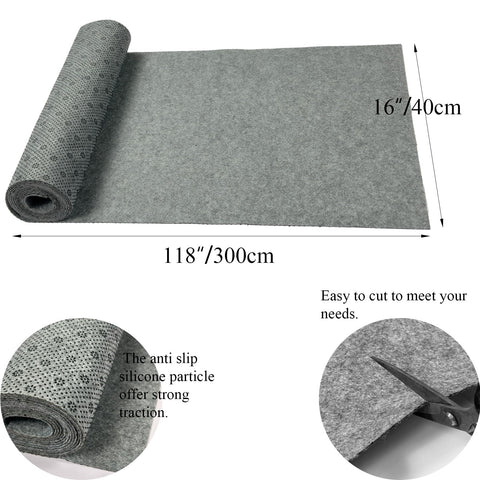 Prriudy no-slip mat on stairs demonstrating stable footing on ice.