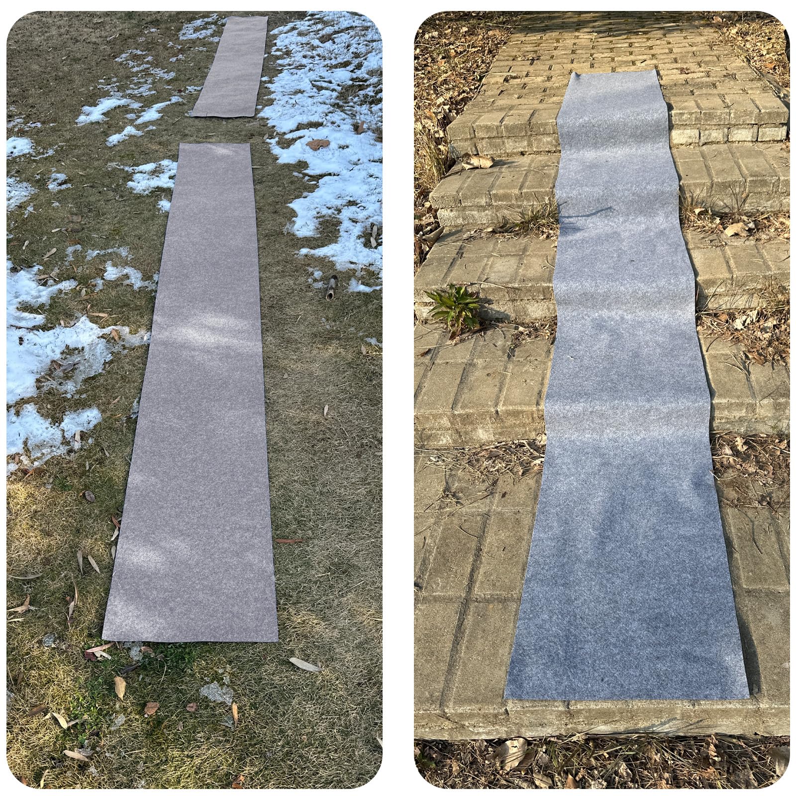Prriudy outdoor mat shown in garden or patio for safer walkways.