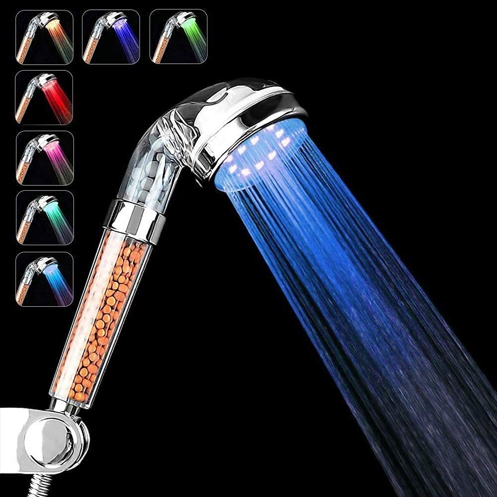 PRUGNA LED color-cycle in seven colors for shower ambience