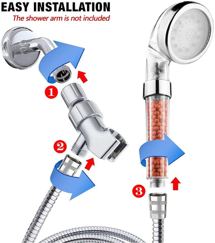 PRUGNA water-filtering system reduces chlorine and impurities