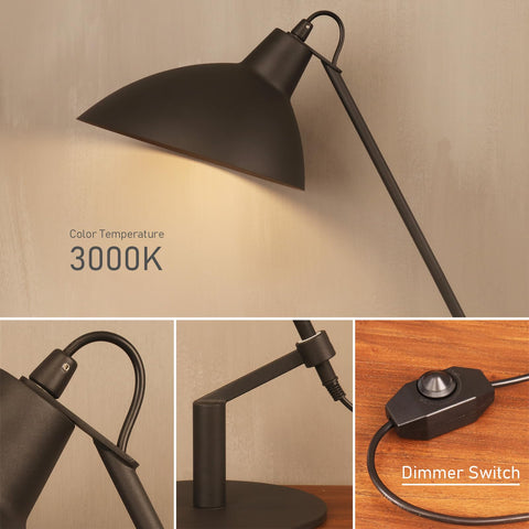PSDSSHIIS desk lamp in a modern bedroom setting complements decor