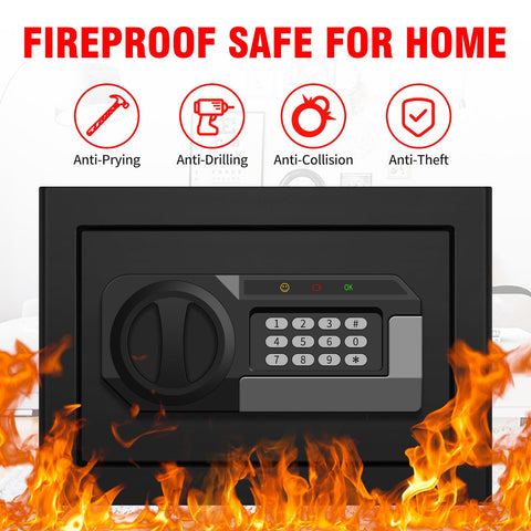 Psisuvry digital keypad secure safe with easy access and strong password protection
