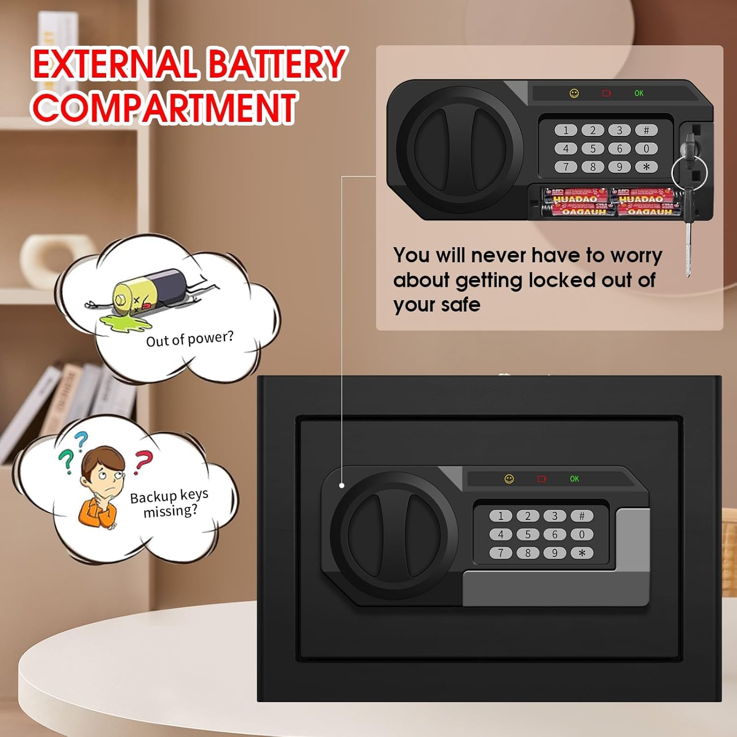 Psisuvry privacy focused home safe ideal for keeping personal items secure