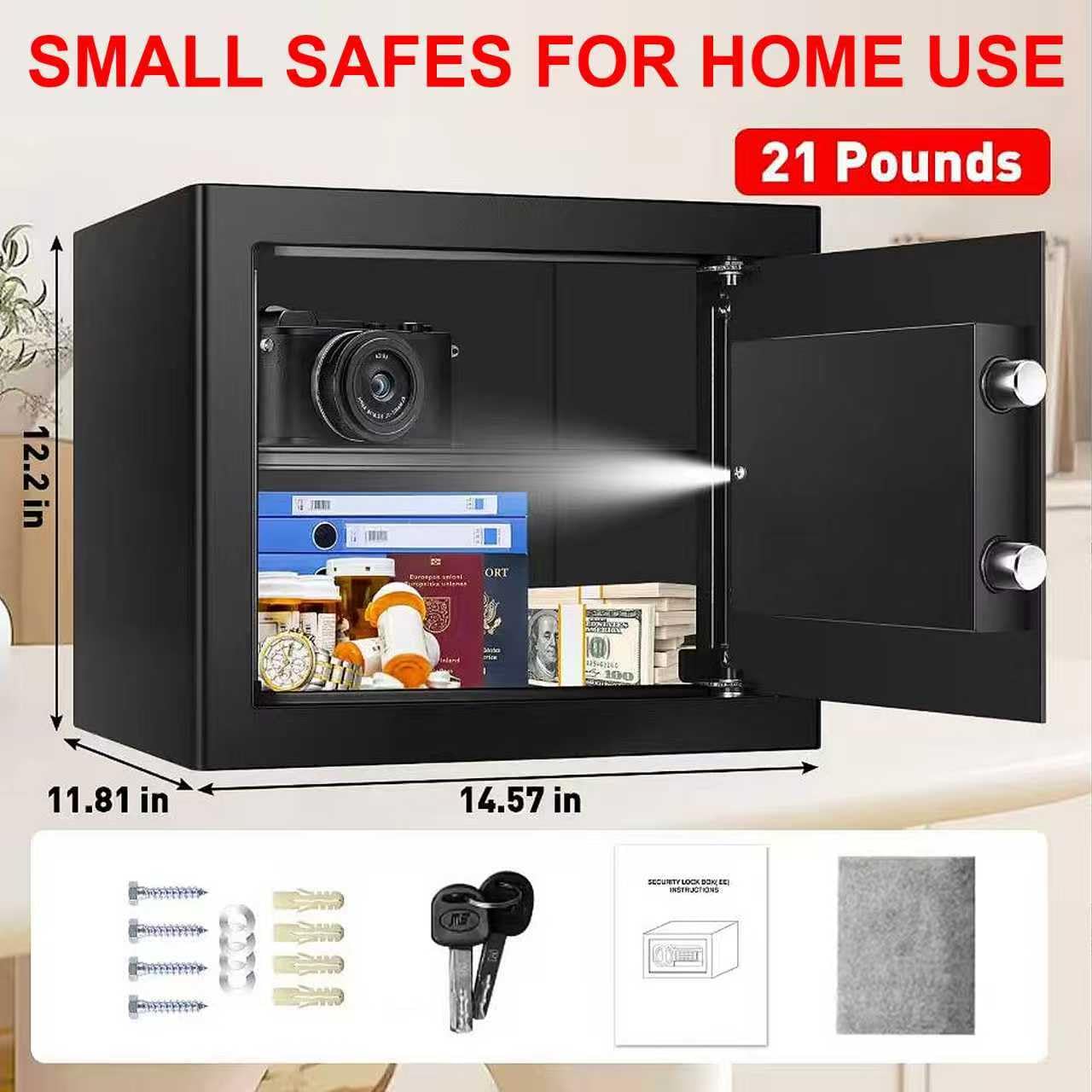 Psisuvry steel construction with bolts for enhanced security