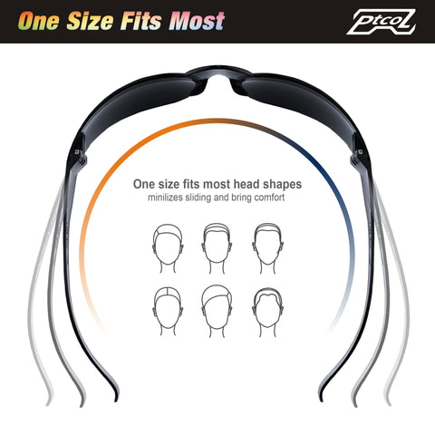Ptcol unisex fit safety glasses designed for all-day comfort