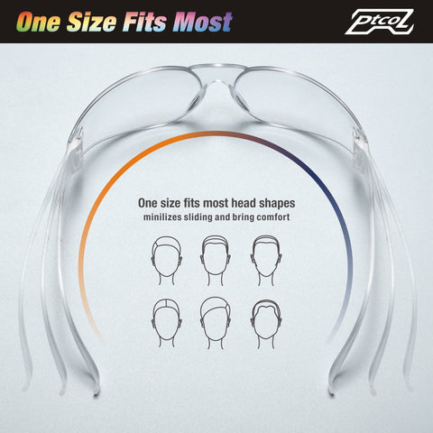 PTCOL ANSI Z87.1-certified safety glasses meet standards for diverse tasks.