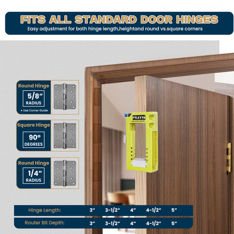 PTLEVYN mortise hole opener for clean hinge openings