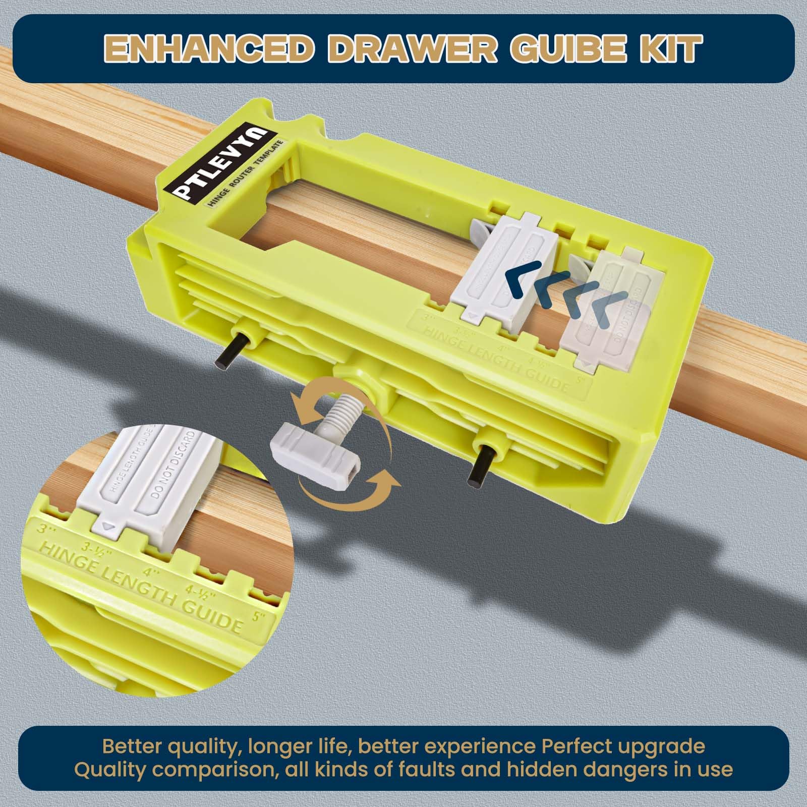 PTLEVYN special clamp secures hinge opening position during installation