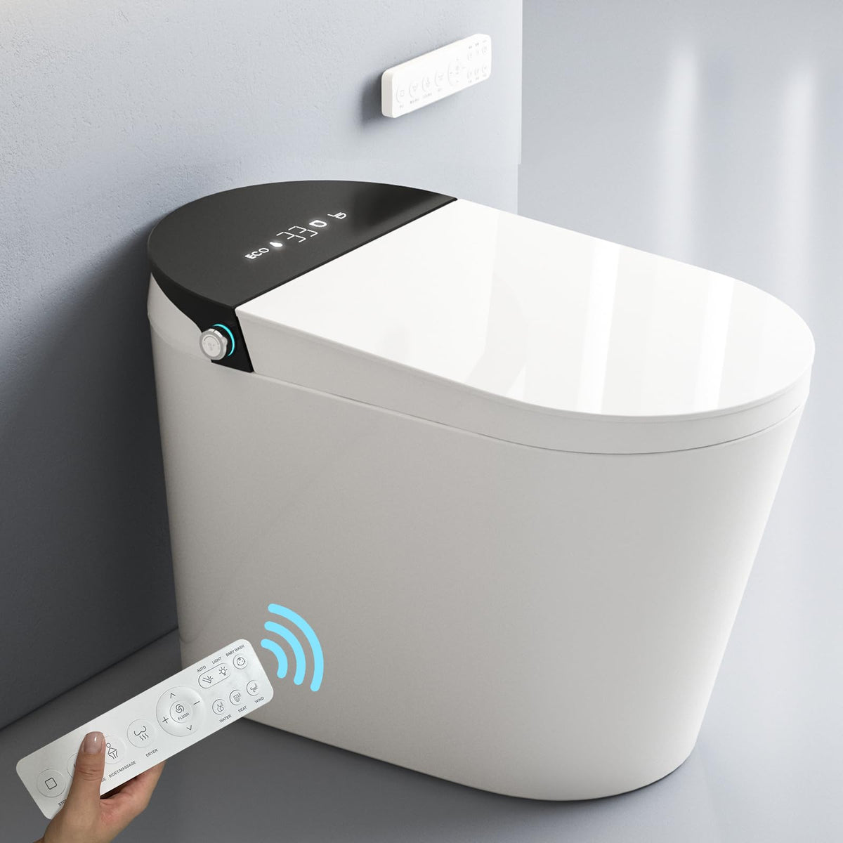 Pudyavr Smart Toilet with 1000g MaP flush for powerful, efficient cleansing.