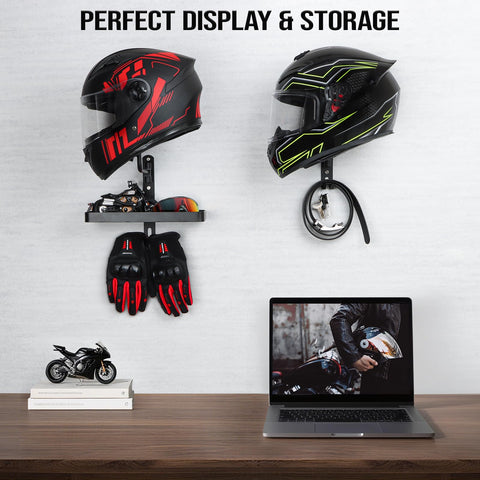 PUERSI shelf for motorcycle cleaning supplies keeps essentials handy