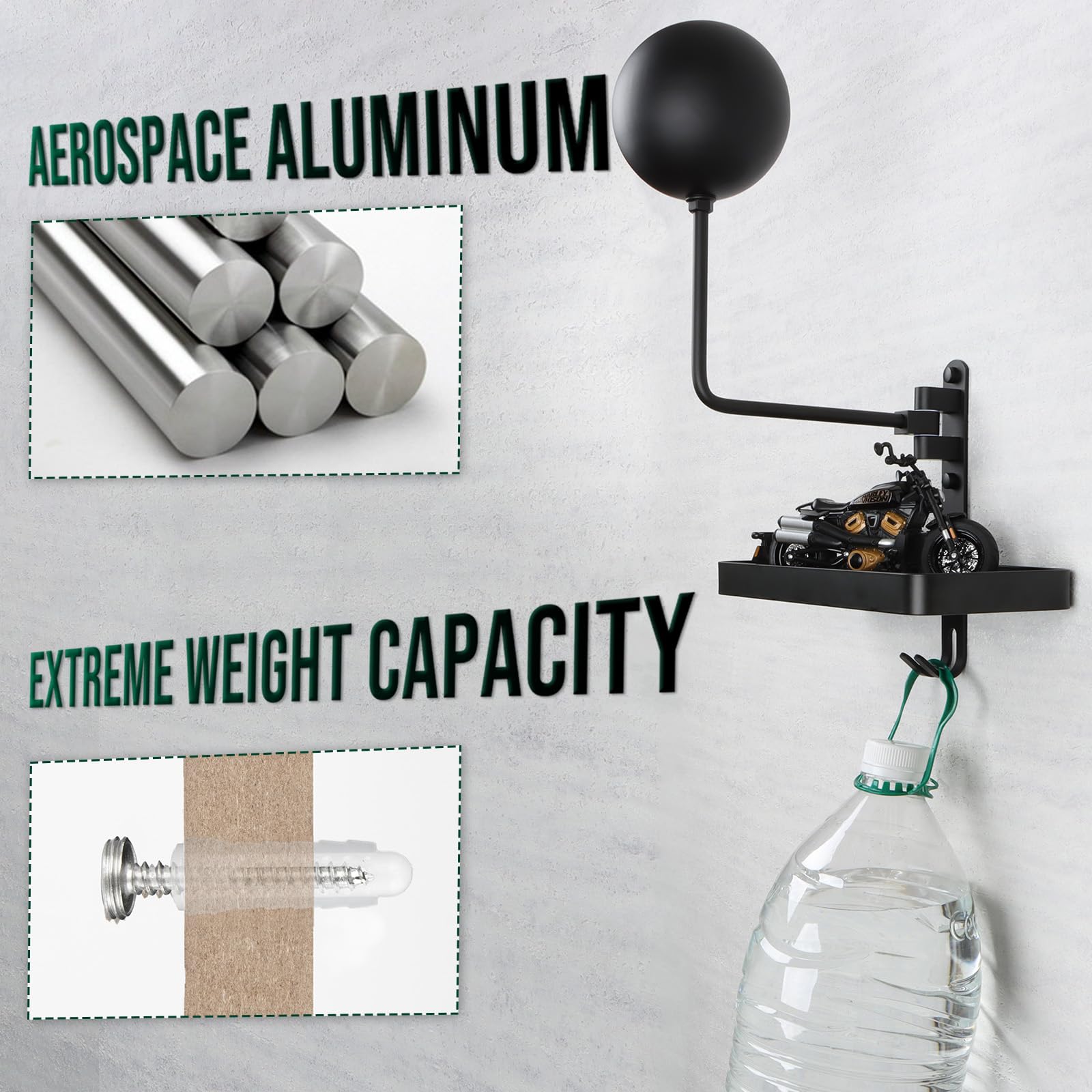 PUERSI wall mount storage keeps gear neatly organized