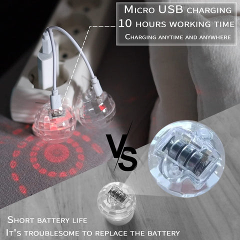 PUFIER LED earrings rechargeable for all-night use