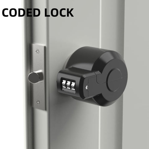 PUGED lockout cover mounted on knob enables quick, tool-free use