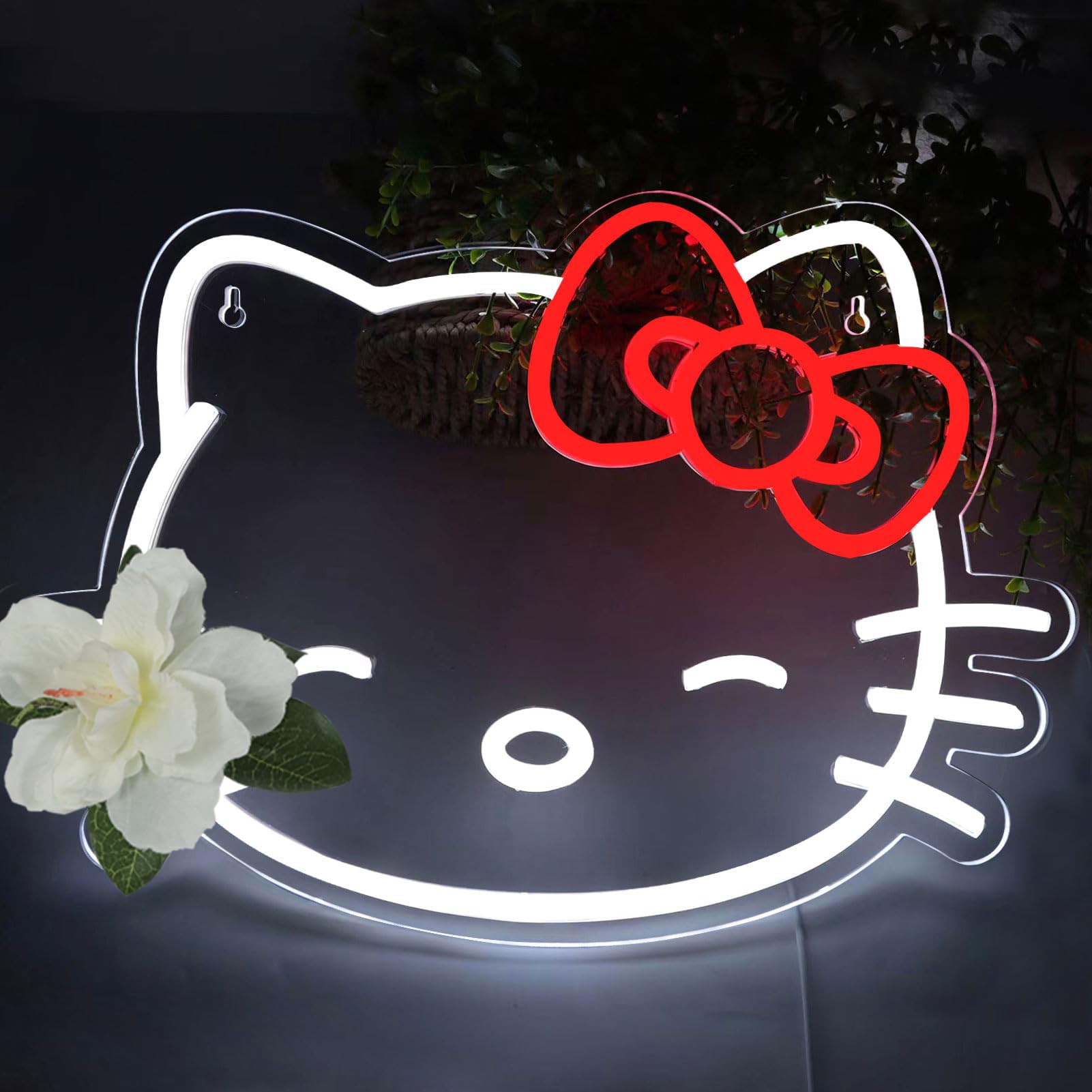 Pugna cat neon sign bedroom ambience adds playful lighting