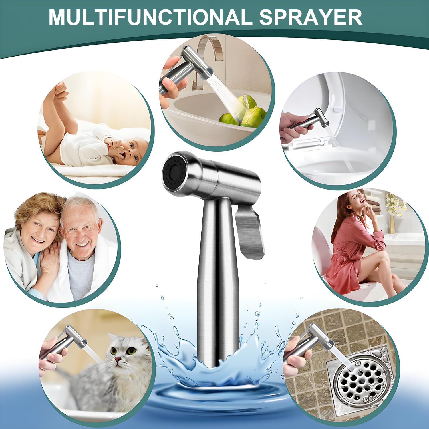 Pugrwei anti-burst hose and brass valve ensure durable connections.