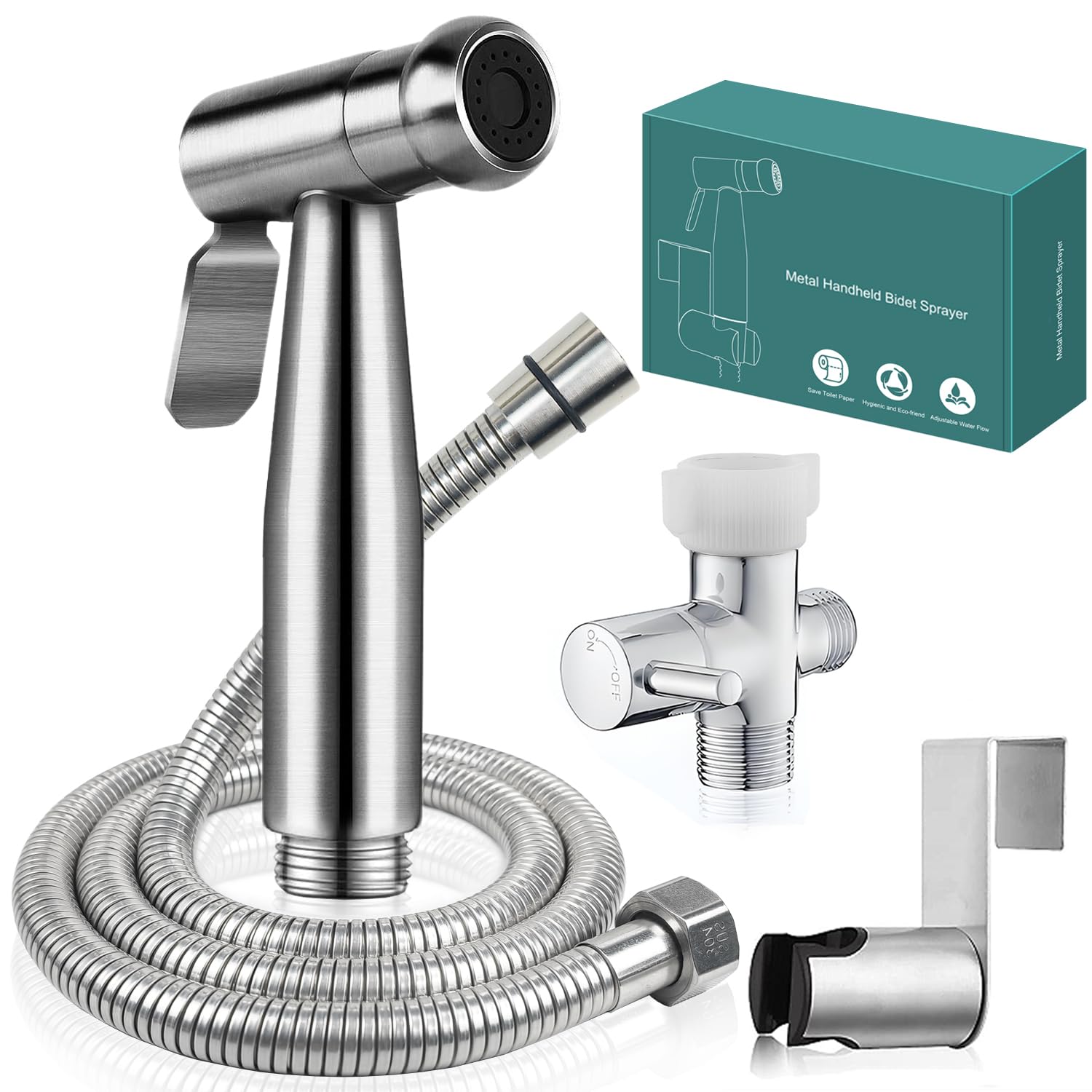 Pugrwei leak-free bidet sprayer for secure bathroom use.