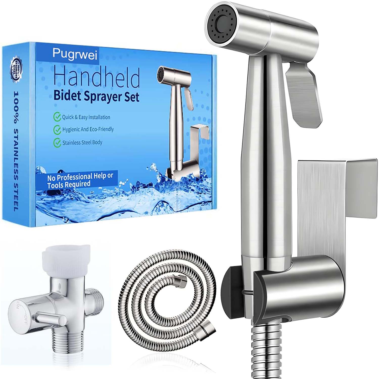 Pugrwei new version bidet sprayer shows premium build for everyday use.