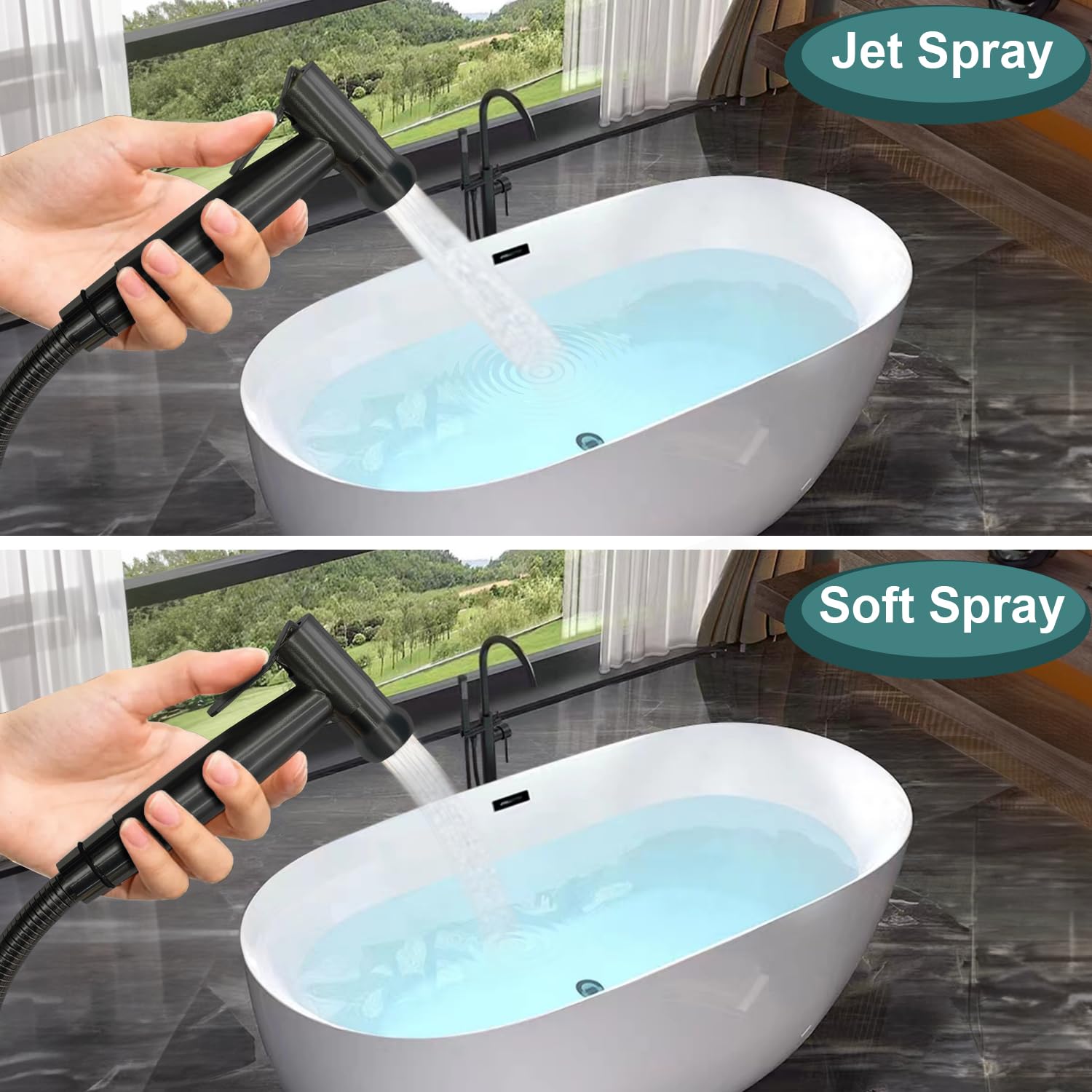 Pugrwei stainless steel bidet sprayer shows premium durability