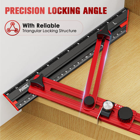 PUIOCO triangular-structure locking features ensure stable templates during projects.