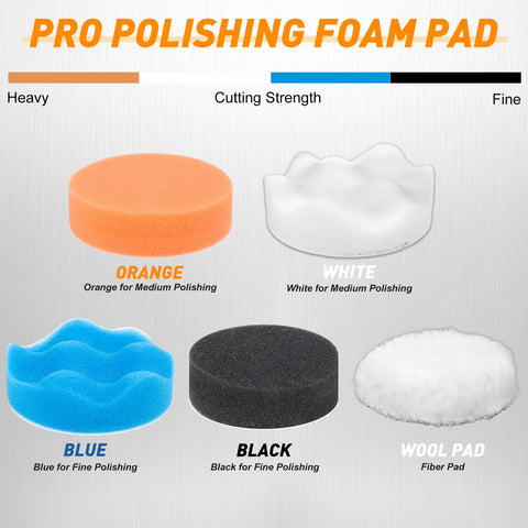 Pukamam 75mm foam sponge pad for even contact on curved surfaces