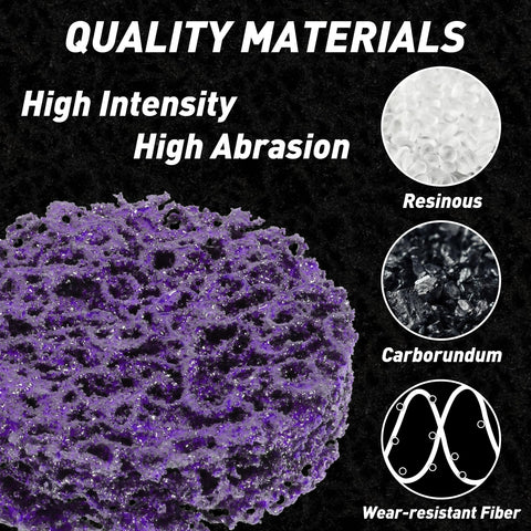 Pukamam black flexible repair disc for deburring and paint touch-ups.