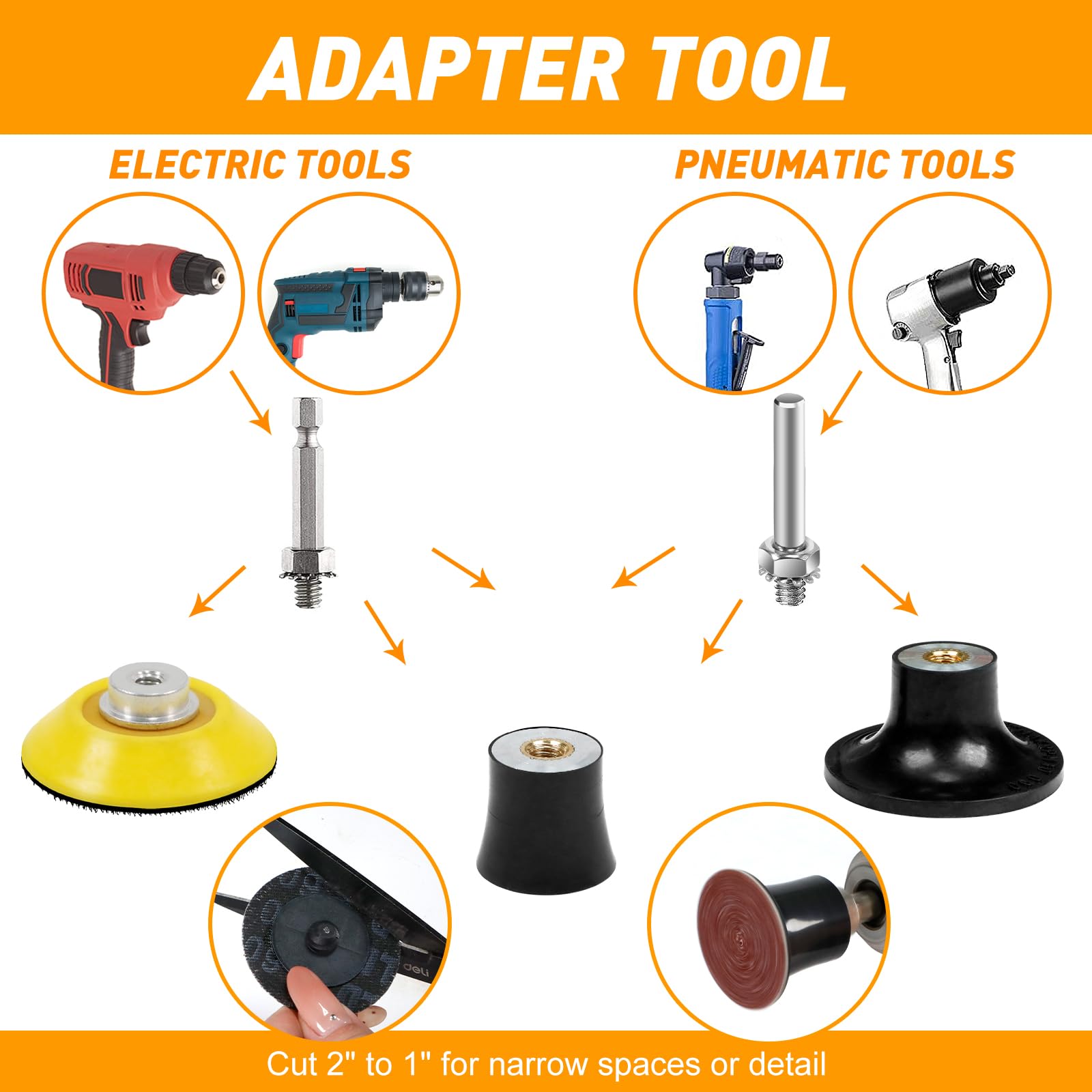 Pukamam six-type abrasive collection covers rust to fine polishing.