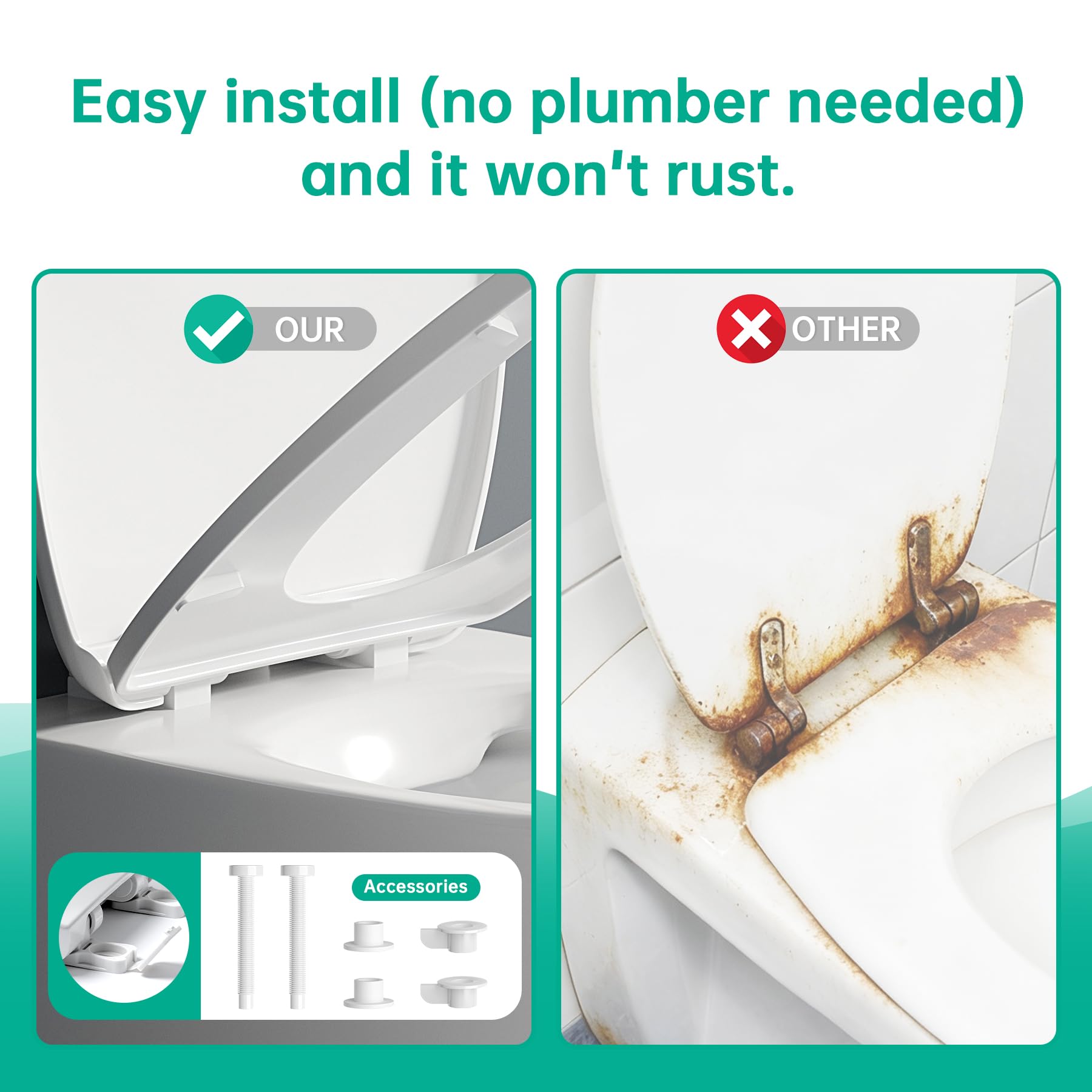 PUKANIUM high-quality plastic resists chemicals and stains for durability.