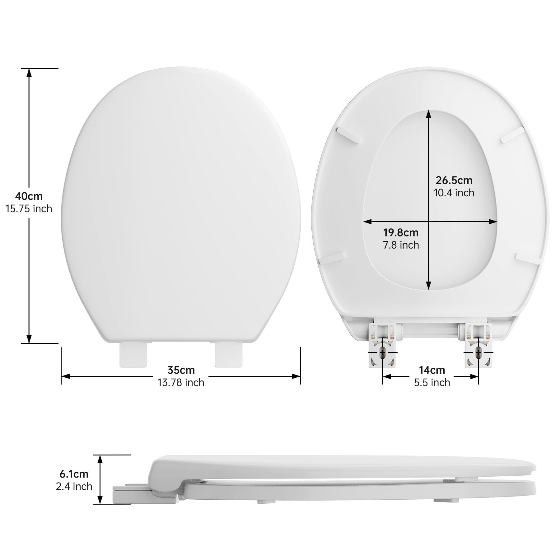 PUKANIUM round seat no wiggle design for stable, secure fit on most standard rounds