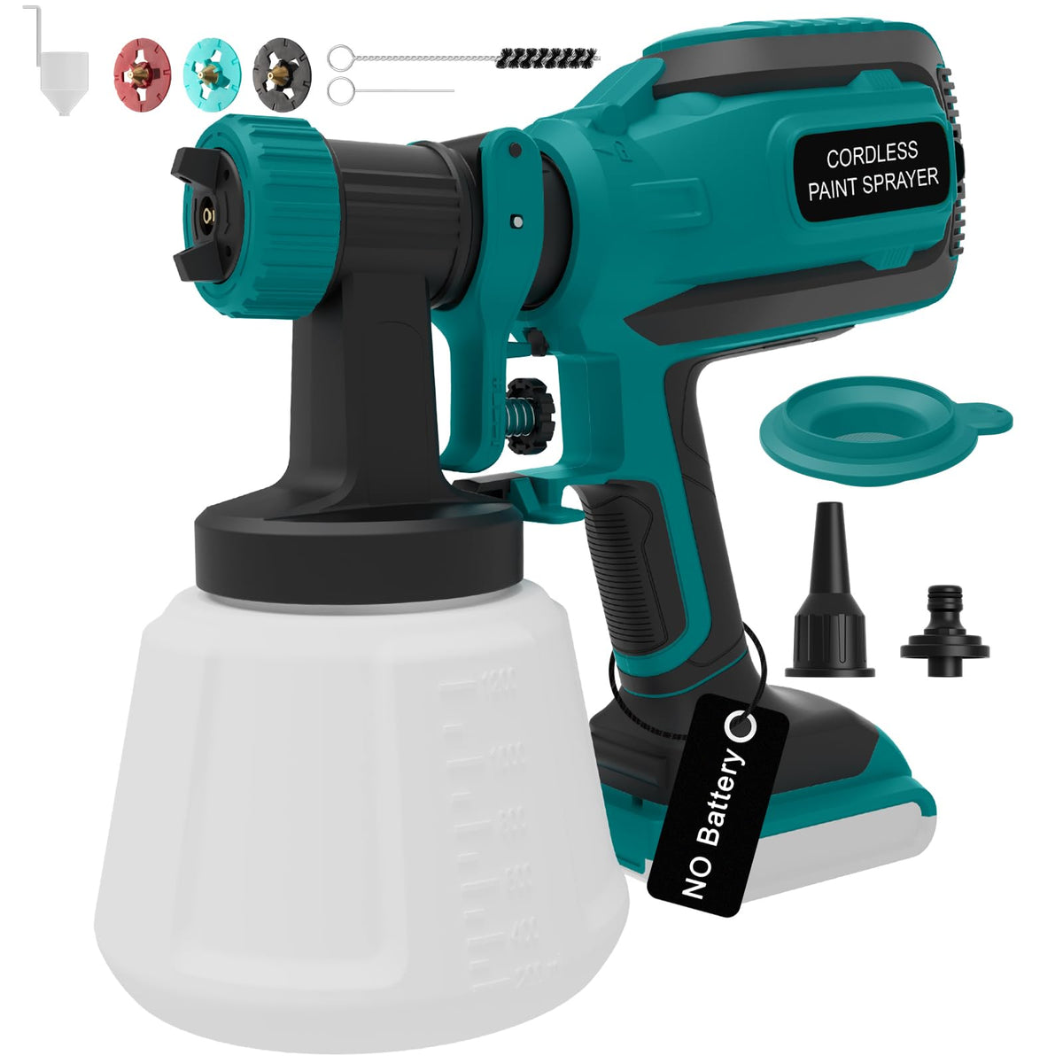 Pulendy DL05 cordless paint sprayer with 1200ml container enables fast indoor painting