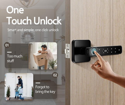 Pulido 4-in-1 lock keypad entry demonstrates versatile access options