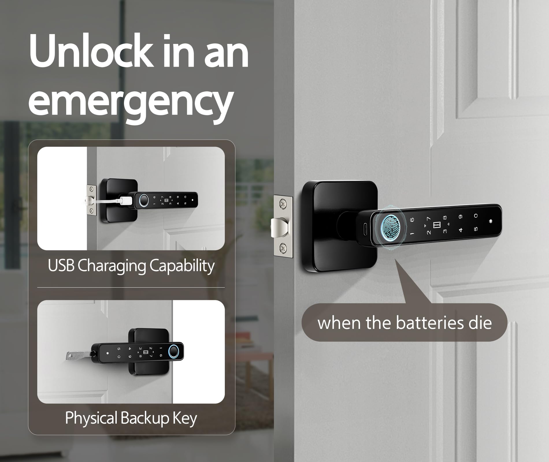 Pulido door knob DIY installation image highlights easy setup