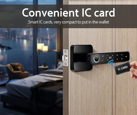 Pulido lock shows universal installation compatibility for left or right doors
