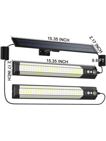 PULITAITONG 158 LED beads illuminate wide 160-degree coverage at night.