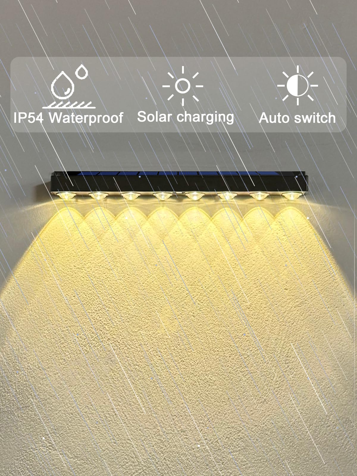 PULITAITONG solar porch lights install easily without wires for quick setup.