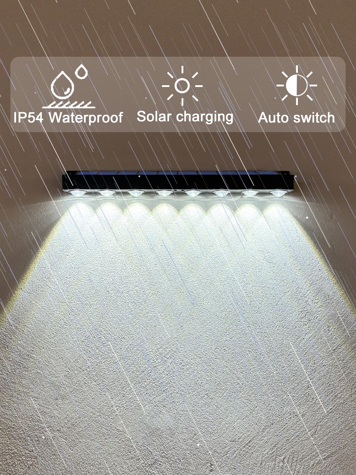 PULITAITONG solar sign light auto-charging dusk-on function saves energy.
