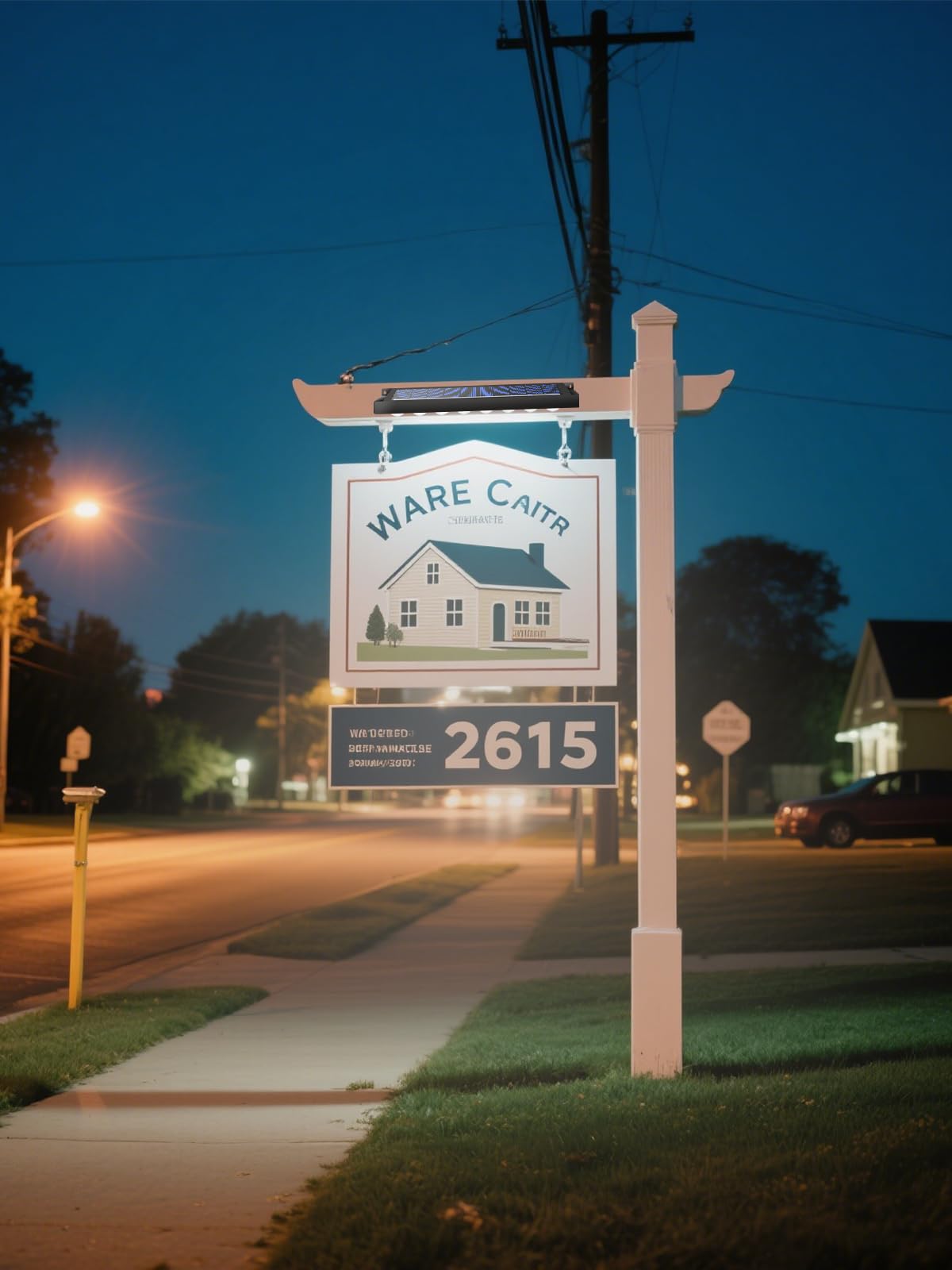 PULITAITONG solar sign light outdoor billboard illumination with energy-efficient LEDs.