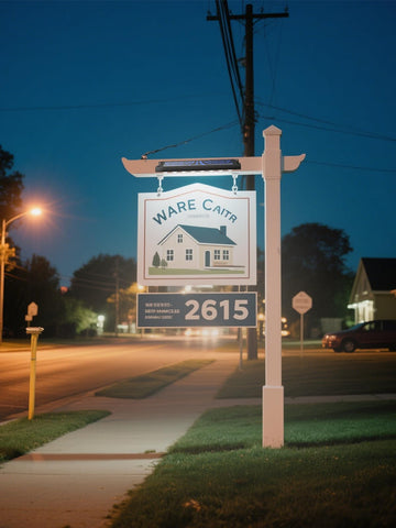 PULITAITONG solar sign light outdoor billboard illumination with energy-efficient LEDs.
