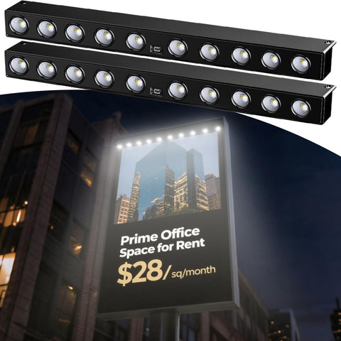 PULITAITONG solar sign light wall lamp 2-pack brightens outdoor signage and walkways.