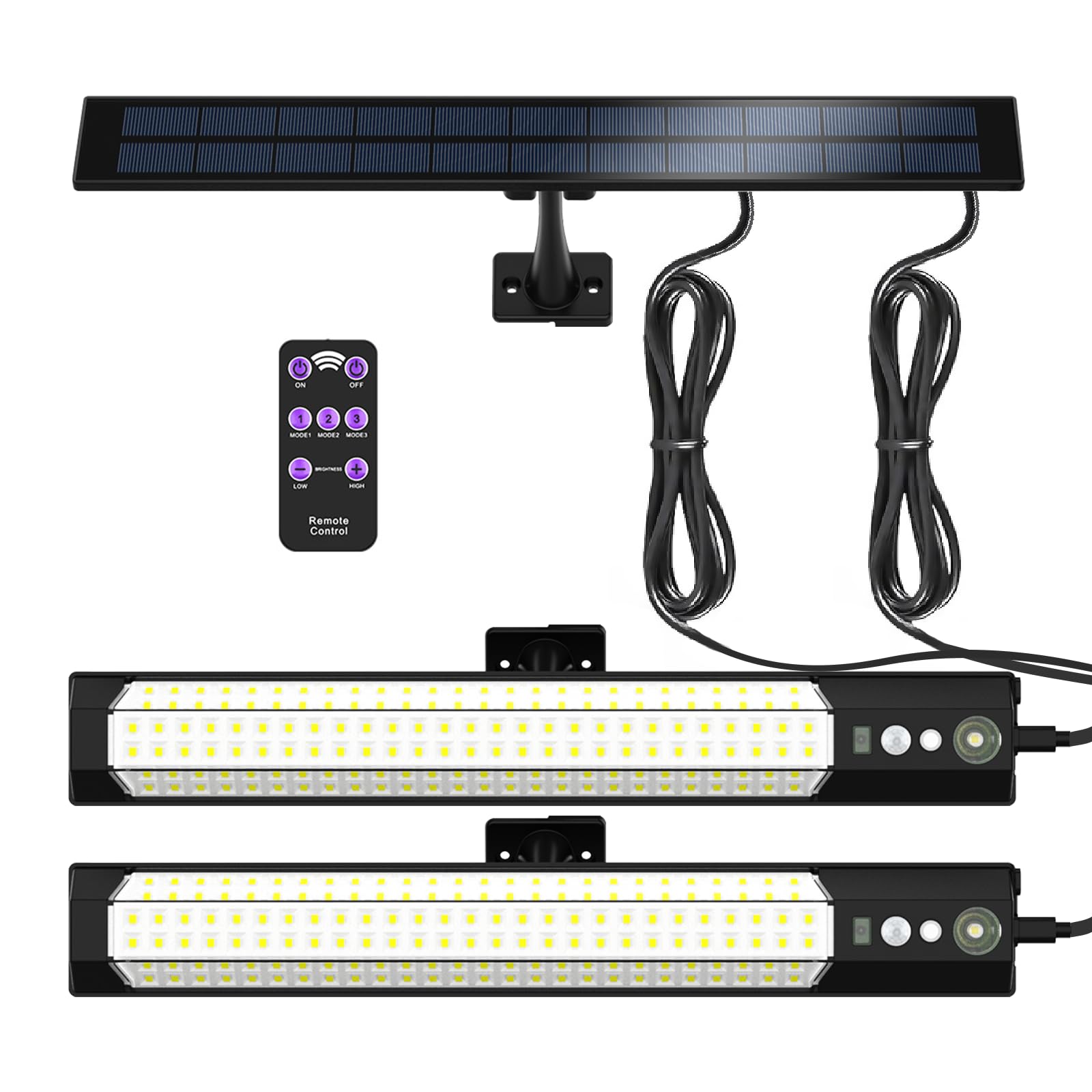 PULITAITONG solar wall lamp mounted on exterior wall for bright porch safety.