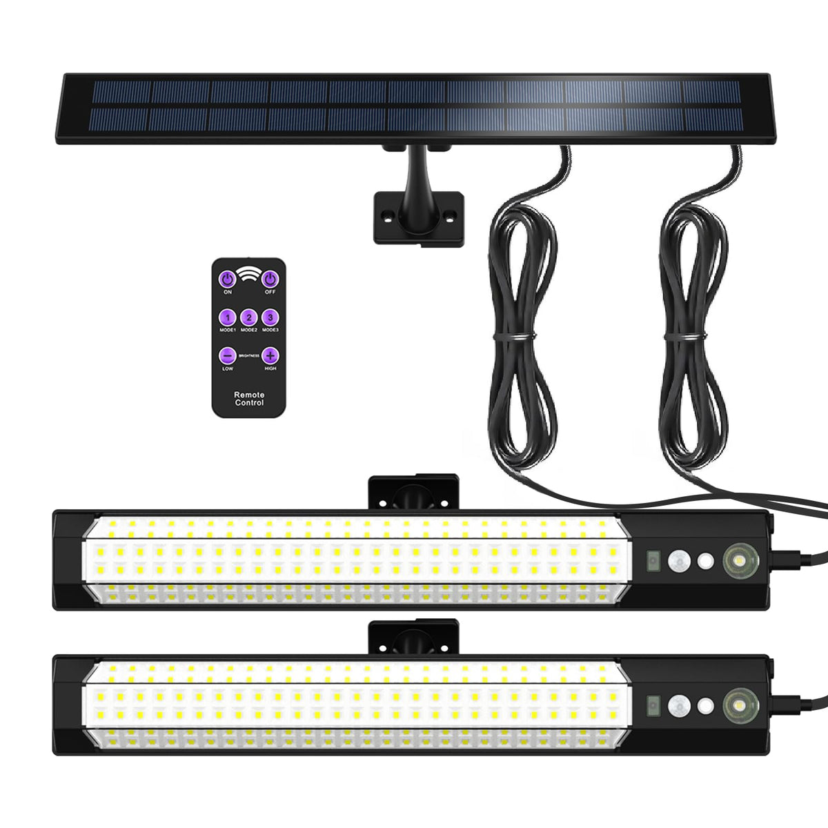 PULITAITONG solar wall lamp mounted on exterior wall for bright porch safety.