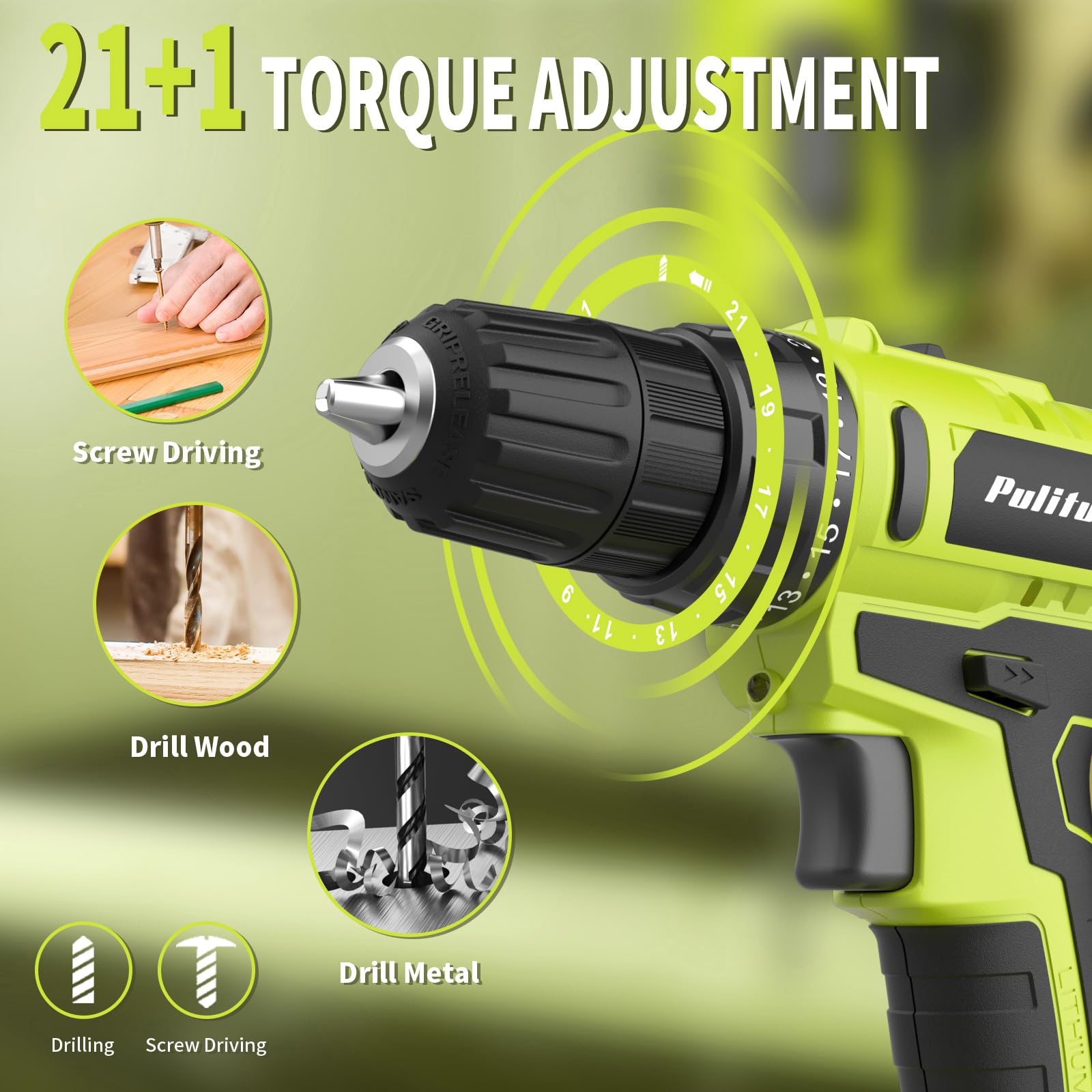 PULITUO drill demonstrates 30 Nm torque control for precise driving