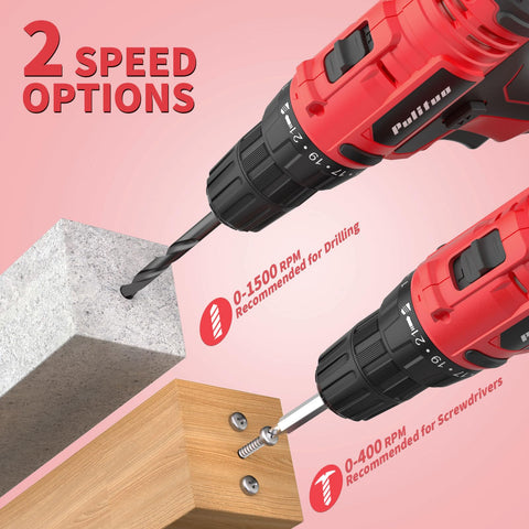 Pulituo 34-piece kit includes bits, anchors, and extensions