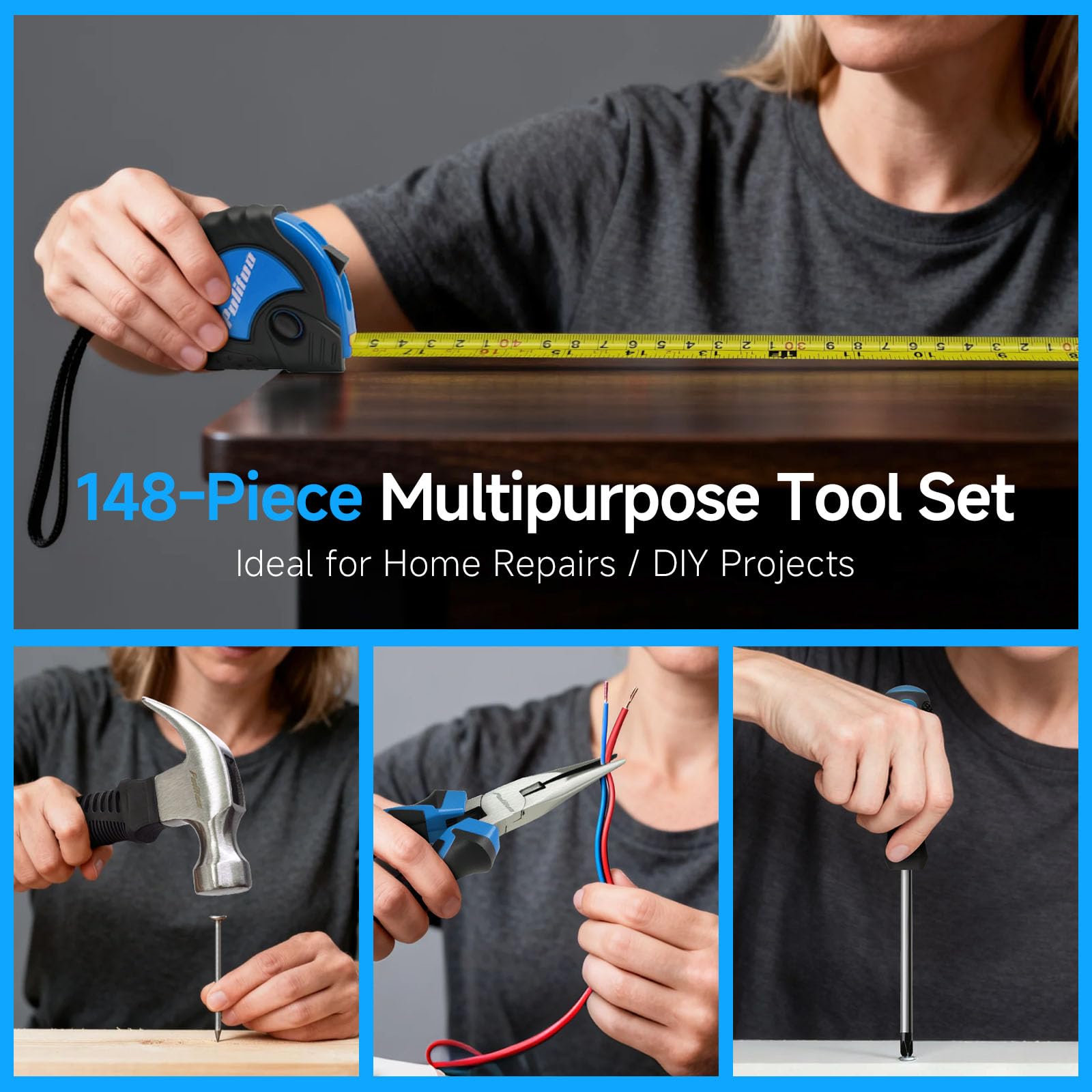 PULITUO bit and socket set expanding fastening options.
