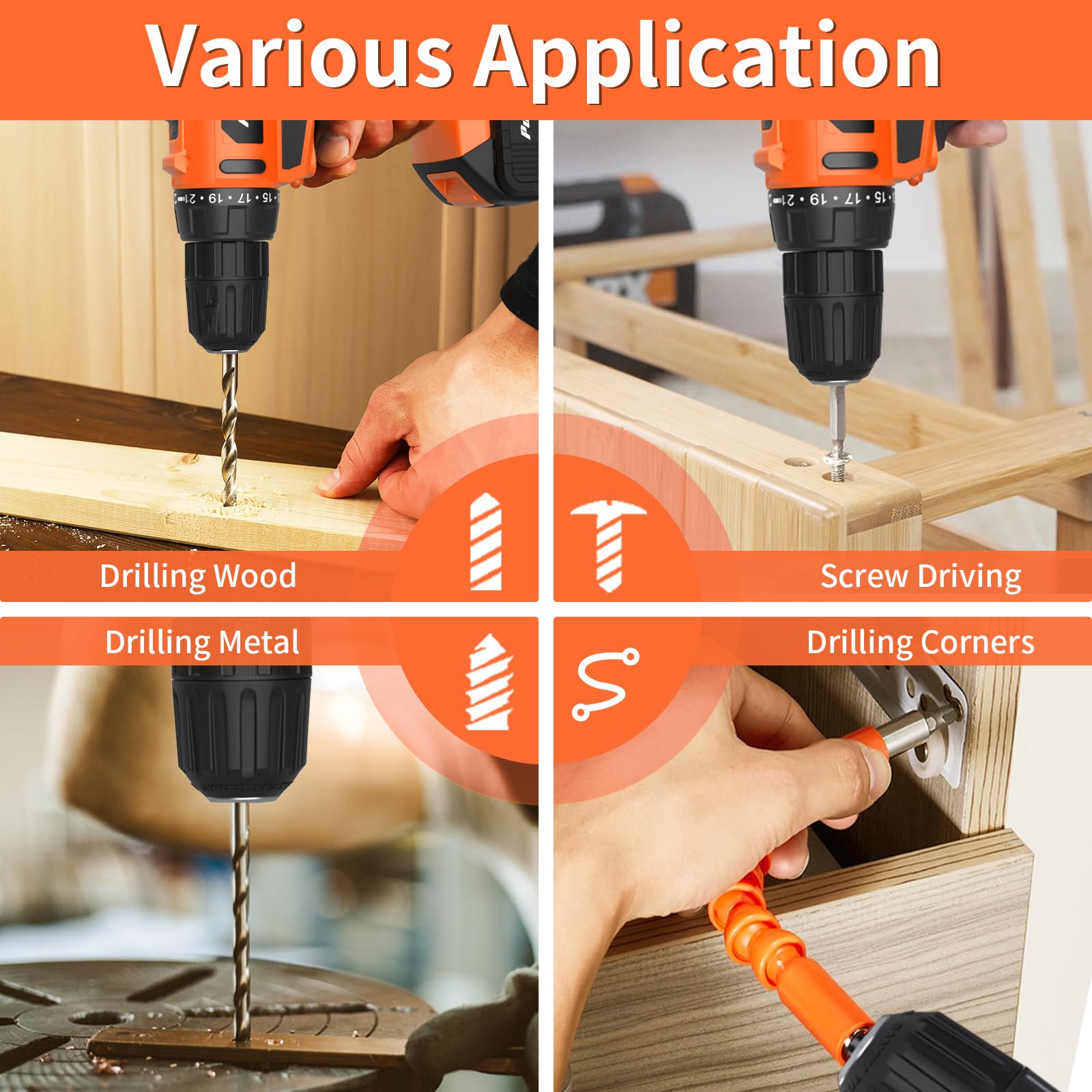PULITUO 34‑piece kit contents organized for versatile tasks