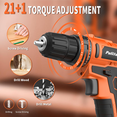PULITUO two‑speed settings ready for delicate or heavy tasks