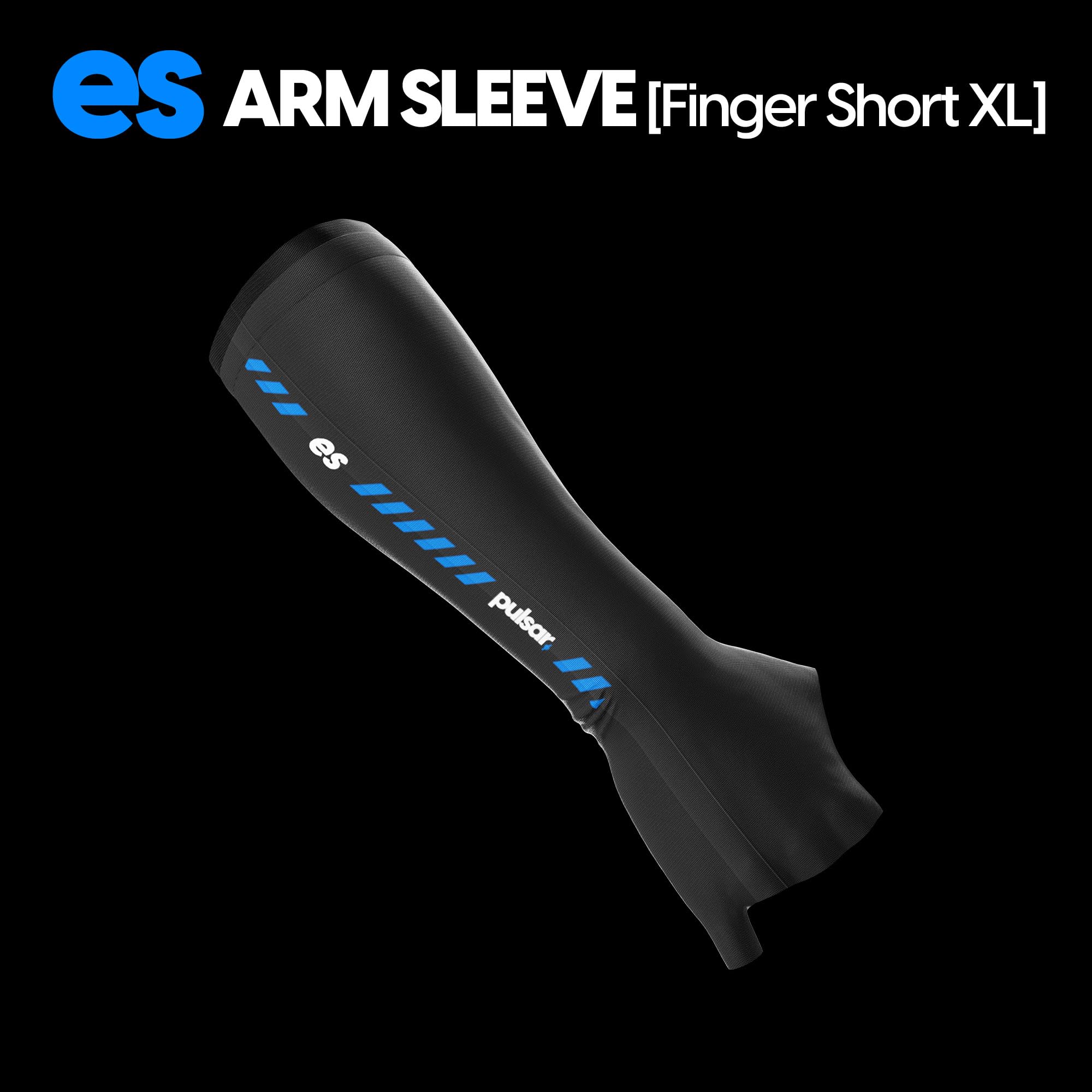 PULSAR eS Arm Sleeve side view shows secure fit with elastic band.