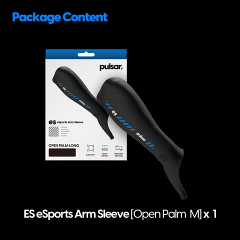 Pulsar eS Arm Sleeve supports stable gaming posture and quick responses.