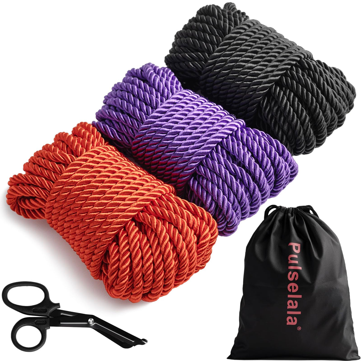 Pulselala Japanese Rope Style Kit with silky rope for beginners knot practice and safe handling.